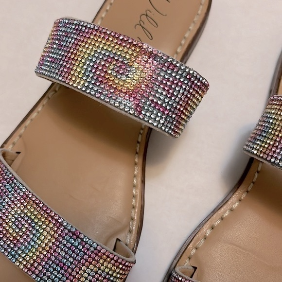 Wild Pair Colorful Beaded Sandals Size 7 - Picture 5 of 10